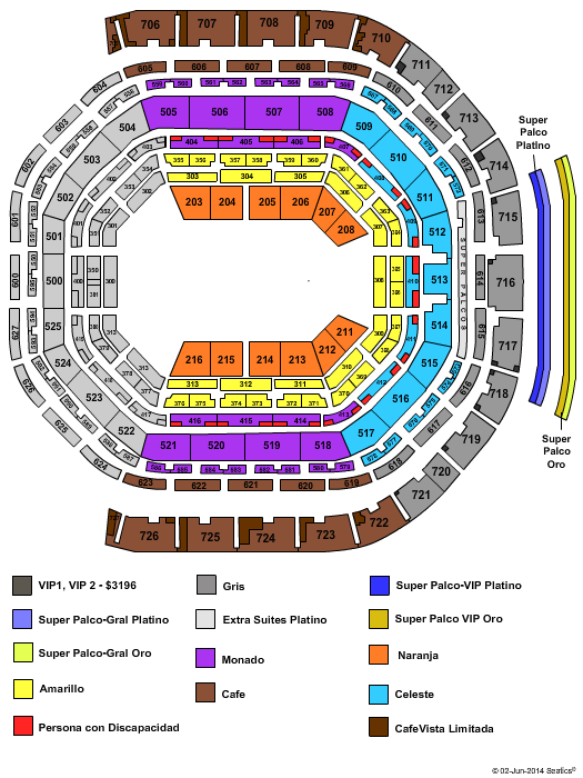 Arena Ciudad de Mexico Circus Seating Chart
