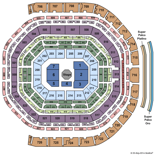 Arena Ciudad de Mexico UFC Seating Chart