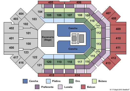Arena De Monterrey Beyonce Seating Chart