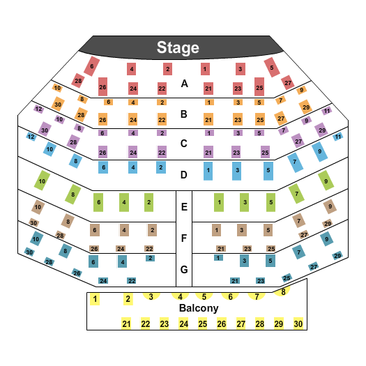Arizona Broadway Theatre End Stage Seating Chart