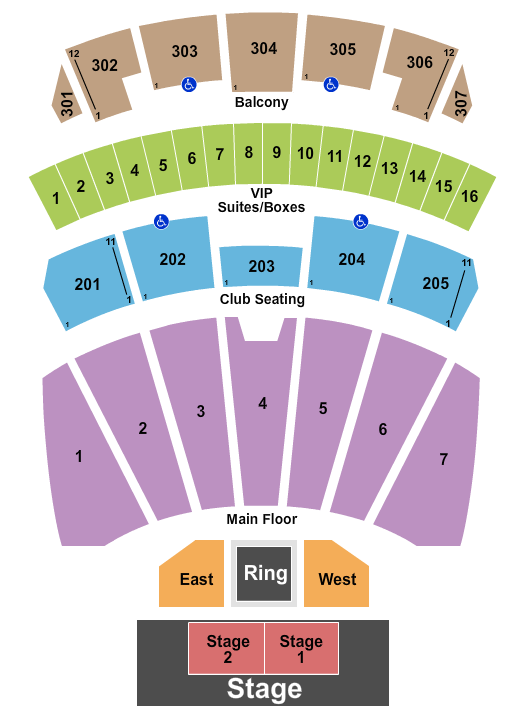 Arizona Financial Theatre Boxing Seating Chart