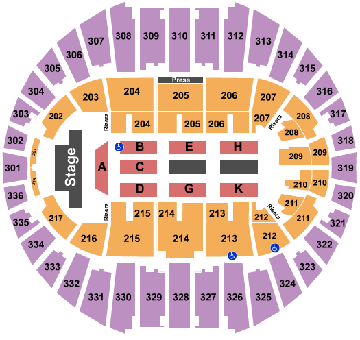 Arizona Veterans Memorial Coliseum Endstage 2 Seating Chart