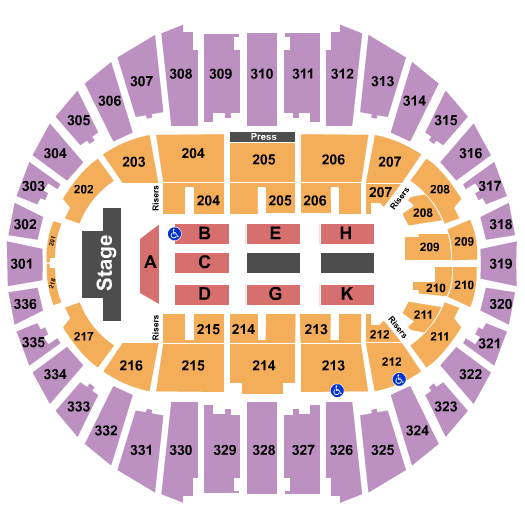 Arizona Veterans Memorial Coliseum Sesame Street Live! Seating Chart
