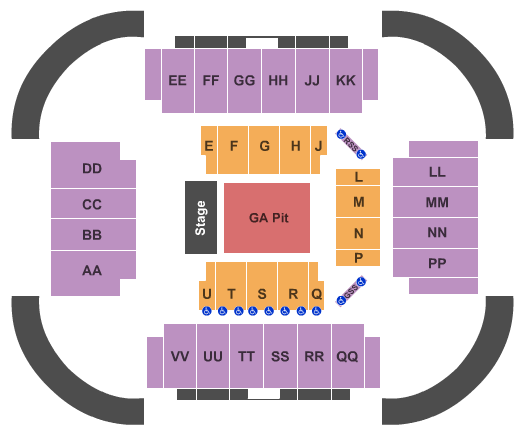 First National Bank Arena Endstage GA Seating Chart