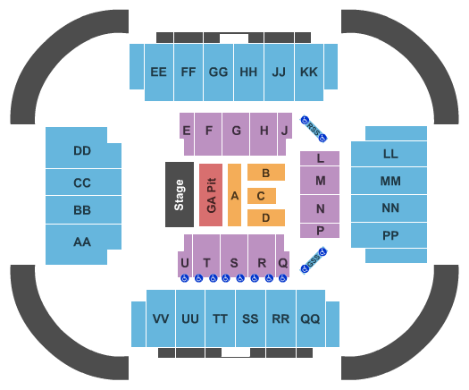First National Bank Arena Miranda Lambert Seating Chart