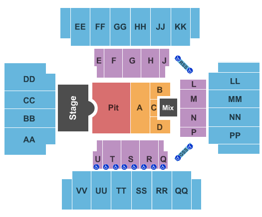 First National Bank Arena Rascal Flatts Seating Chart