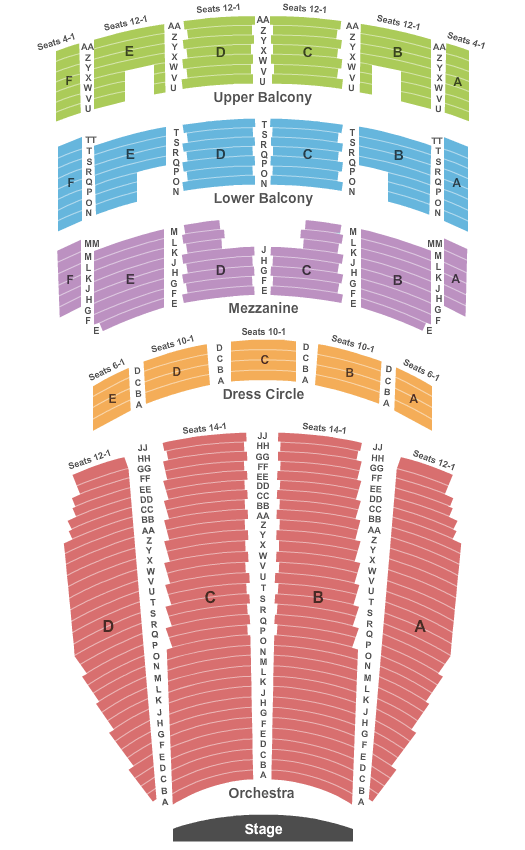 Arlene Schnitzer Concert Hall End Stage Seating Chart