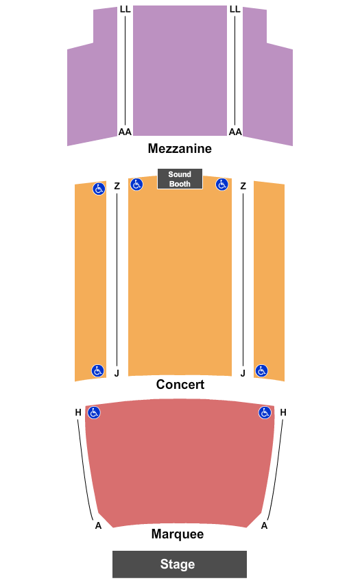 Arlington Music Hall Endstage 2 Seating Chart