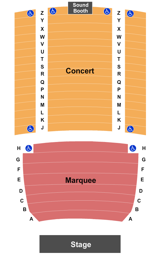 Arlington Music Hall Seating Chart & Maps Arlington