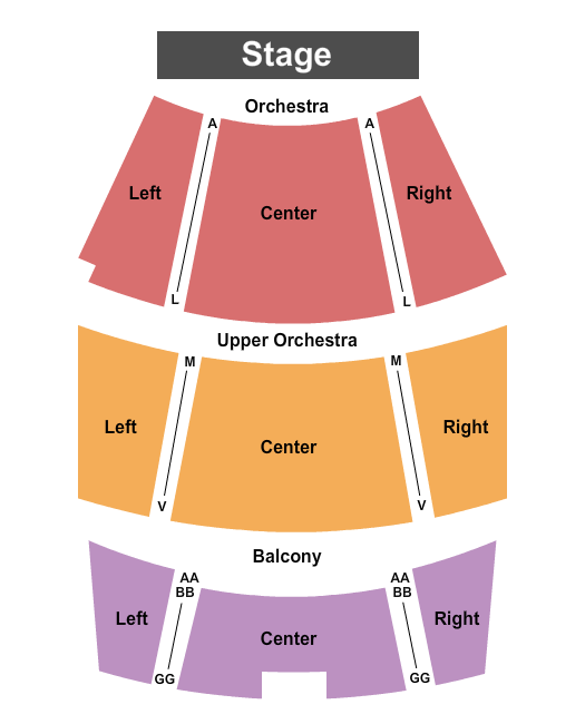 Armstrong Auditorium End Stage Seating Chart