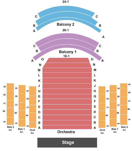 Jarson Kaplan Theater at Aronoff Center Seating Chart
