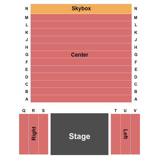 Arrow Street Arts - Black Box Theater Endstage Seating Chart
