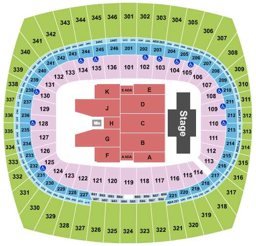 GEHA Field at Arrowhead Stadium Billy Joel Seating Chart