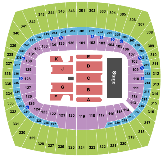GEHA Field at Arrowhead Stadium Ed Sheeran Seating Chart