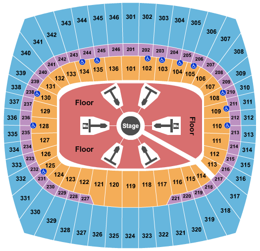 seating chart for Arrowhead Stadium - Ed Sheeran - eventticketscenter.com