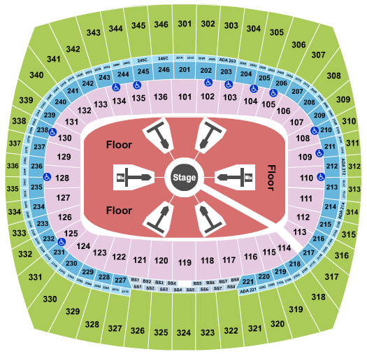 GEHA Field at Arrowhead Stadium Ed Sheeran Seating Chart
