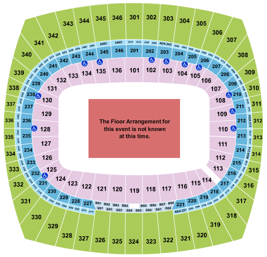 GEHA Field at Arrowhead Stadium Generic Floor Seating Chart
