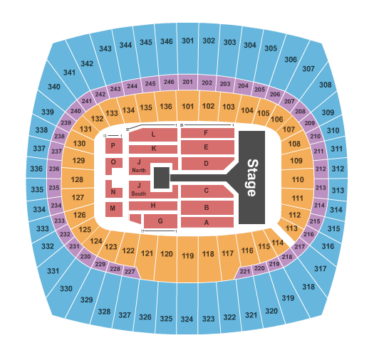 GEHA Field at Arrowhead Stadium One Direction Seating Chart