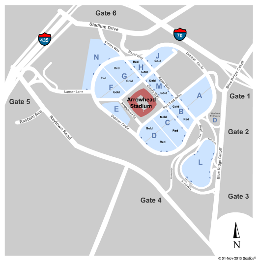 Kansas City Chiefs Arrowhead Stadium Seating Chart