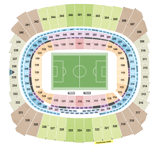 GEHA Field at Arrowhead Stadium Soccer 2 Seating Chart