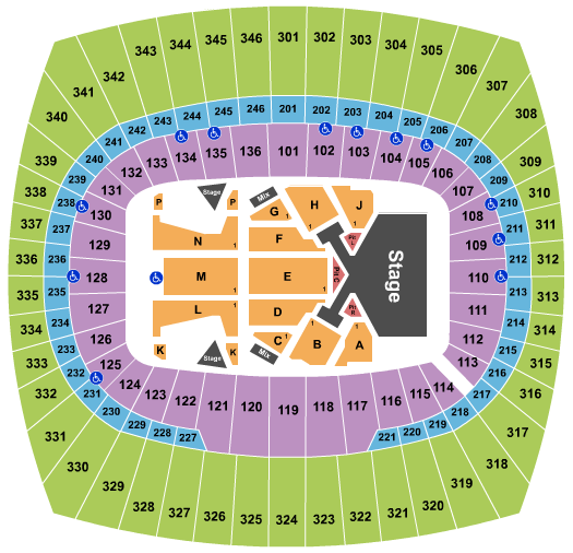 GEHA Field at Arrowhead Stadium Taylor Swift Seating Chart