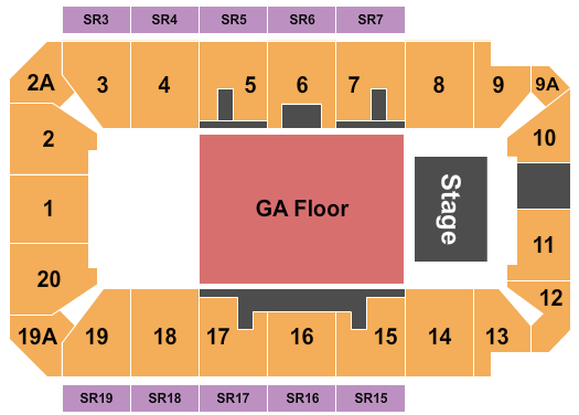 Art Hauser Centre Endstage Seating Chart