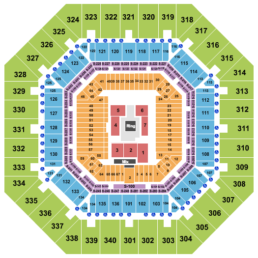 Arthur Ashe Stadium AEW Seating Chart