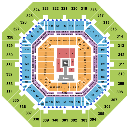 Arthur Ashe Stadium Wrestling 2 Seating Chart