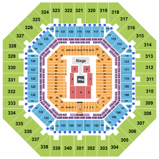 Arthur Ashe Stadium Wrestling Seating Chart