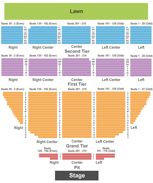 Artpark Mainstage Seating Chart