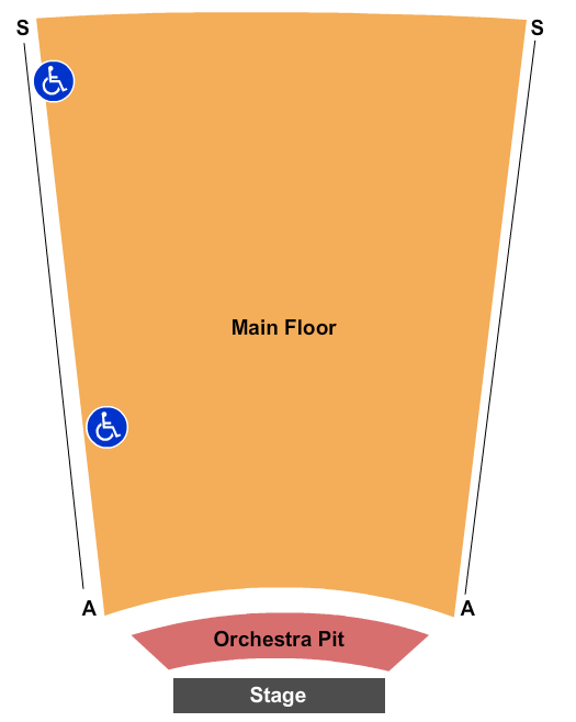 Arts and Culture Centre - Gander End Stage Seating Chart