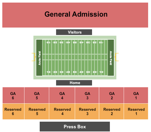Arute Field Football Seating Chart