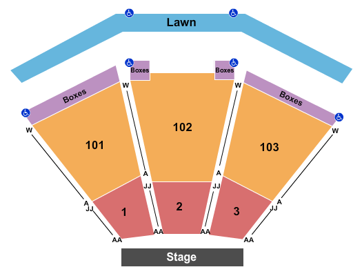 Carl Woods Amphitheater Seating Chart