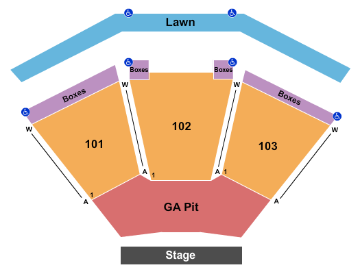 Ascend Amphitheater Endstage GA Pit Seating Chart