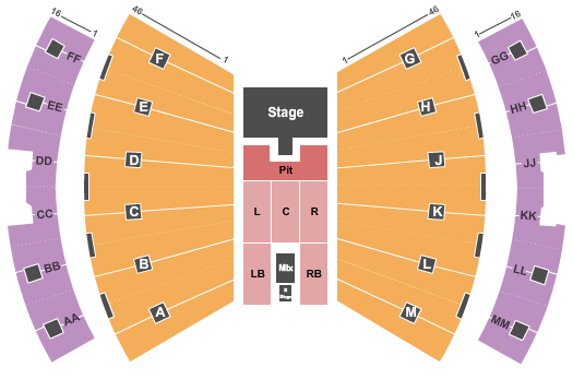 Assembly Hall - IN Dierks Bentley 2022 Seating Chart