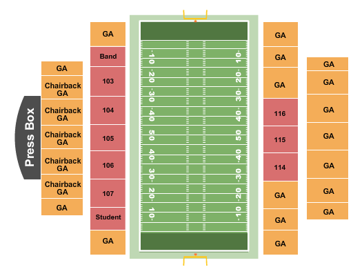 Astound Broadband Stadium Football Seating Chart