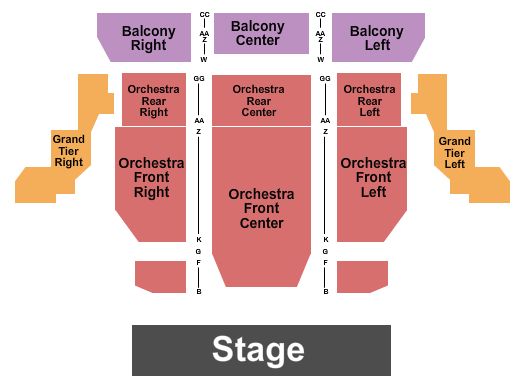 Atherton Auditorium At Delta Center For the Arts Endstage Seating Chart