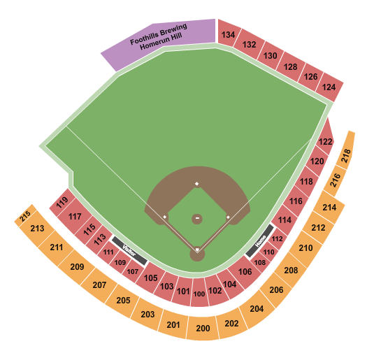 Athletic Park - WI Baseball 2020 Seating Chart