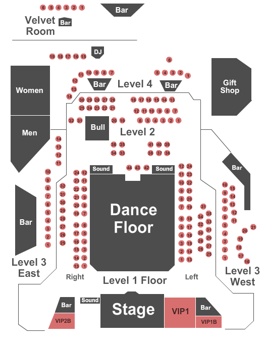 Atlanta Coliseum Endstage GA Event Seating Chart