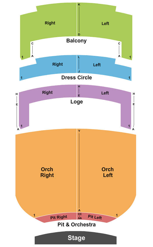 Atlanta Symphony Hall End Stage Seating Chart