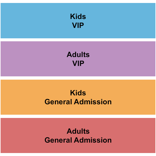 Atlantis Resort Casino Adults GA/Kids GA & Kids VIP/Adults VIP Seating Chart