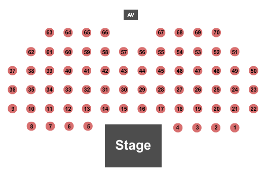 Andy LoRusso - The Singing Chef seating chart at Atlantis Resort Casino