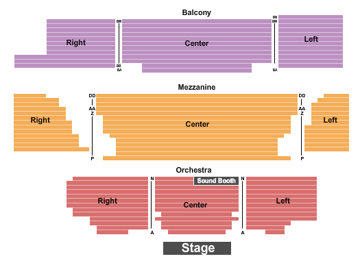 Auer Hall End Stage Seating Chart