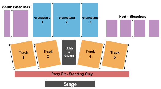 Auglaize County Fair - Grandstand Endstage Seating Chart