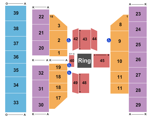 Augusta Civic Center - ME Boxing Seating Chart