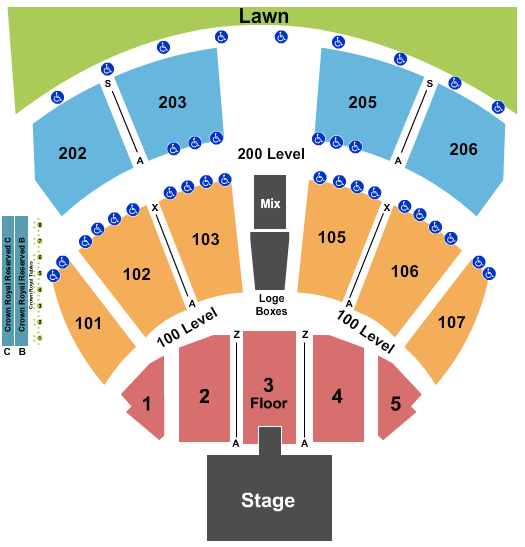 Germania Insurance Amphitheater Endstage 3 Seating Chart