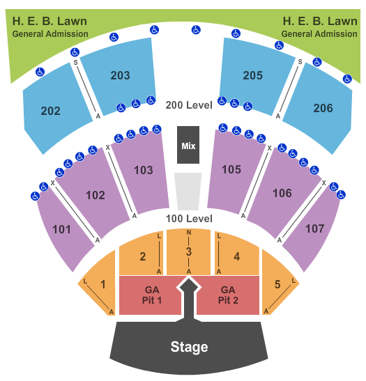 Germania Insurance Amphitheater Lady Antebellum Seating Chart