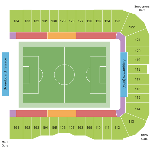Spartan Stadium San Jose Seating Chart