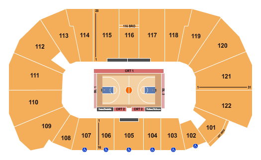 Avenir Centre Basketball 3 Seating Chart