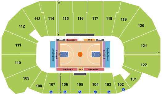 Avenir Centre Basketball 2 Seating Chart